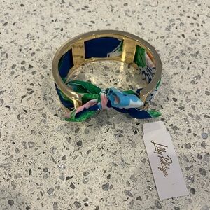 NWT/GWP Lilly Pulitzer Scarf Gold Cuff Bracelet